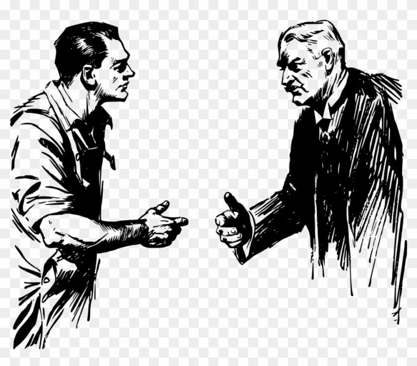 Men Shaking Hands - Man Shaking Hand Drawing Clipart #756646
