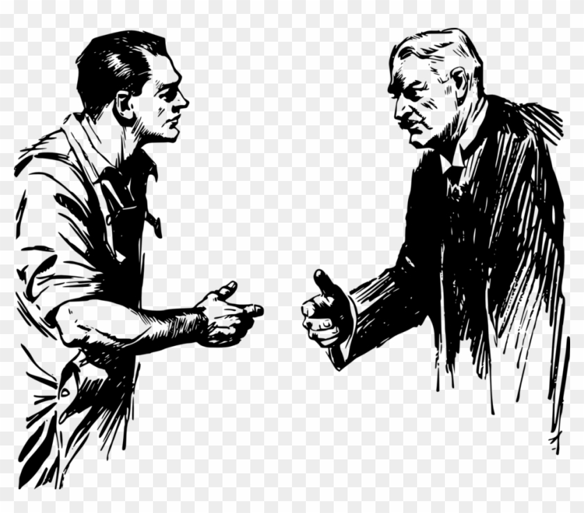 Men Shaking Hands - Man Shaking Hand Drawing Clipart