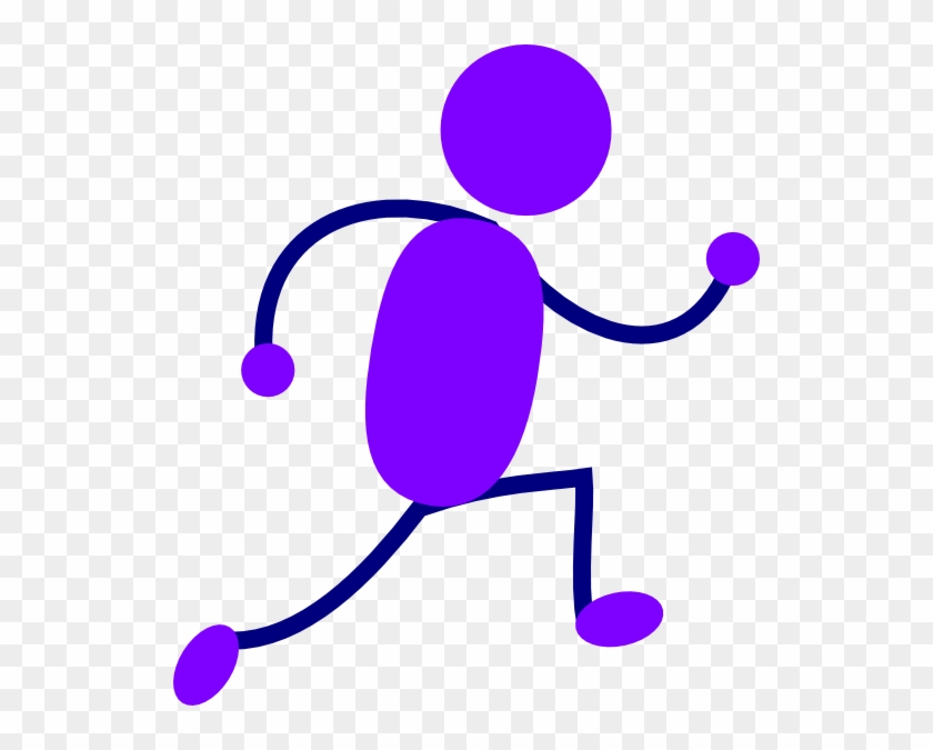 Two People Running Clipart - Running Man Clipart - Png Download