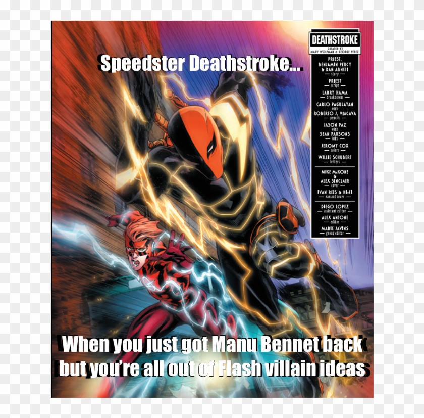 Shitpostnext Season's Villain Revealed - Deathstroke With Speed Force Clipart