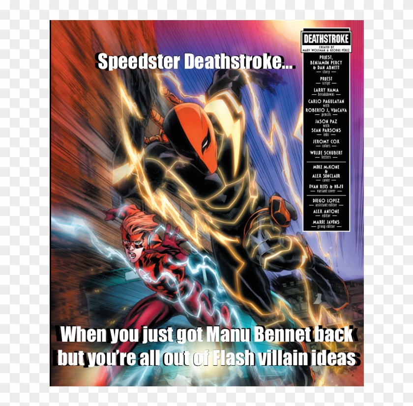 Shitpostnext Season's Villain Revealed - Deathstroke With Speed Force Clipart #757011