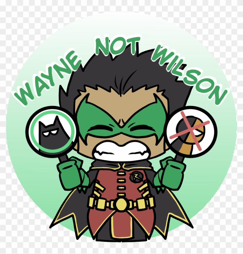 “wayne Not Wilson As Much As I Like Deathstroke As - Cartoon Clipart #757260