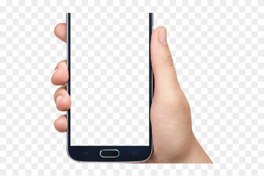 Samsung Mobile Phone Clipart Hand Holding - Android Phone Png With Hand Transparent Png