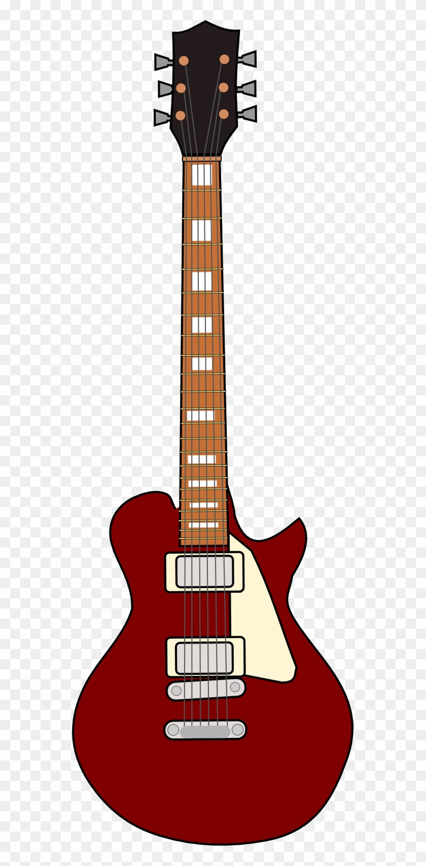 Guitar Clip Art Black White Free Clipart Images - Les Paul Guitar Clip Art - Png Download #758086