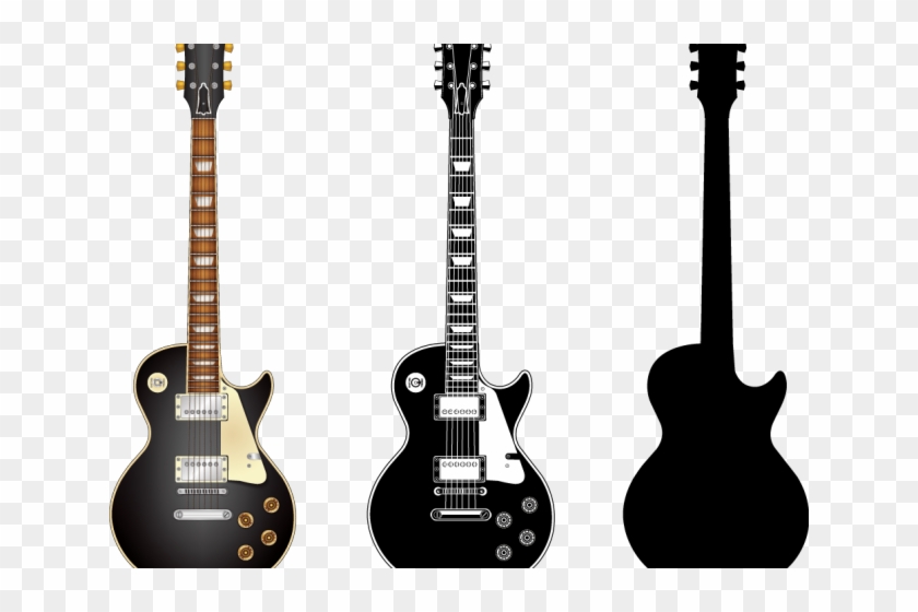 Guitar Clipart Silhouette - Gibson Les Paul Vector - Png Download