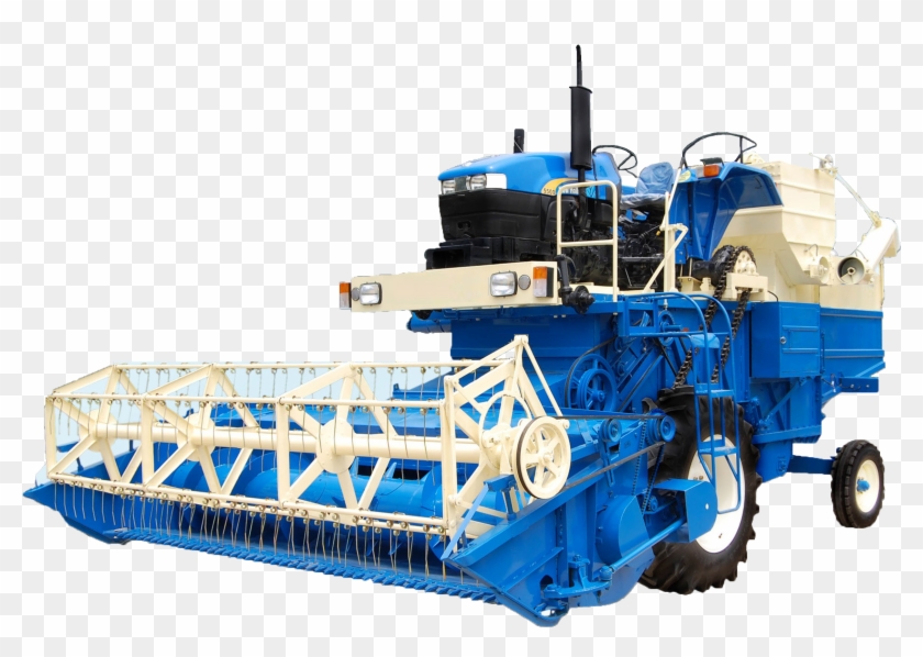 New Holland Tractor Harvester Clipart