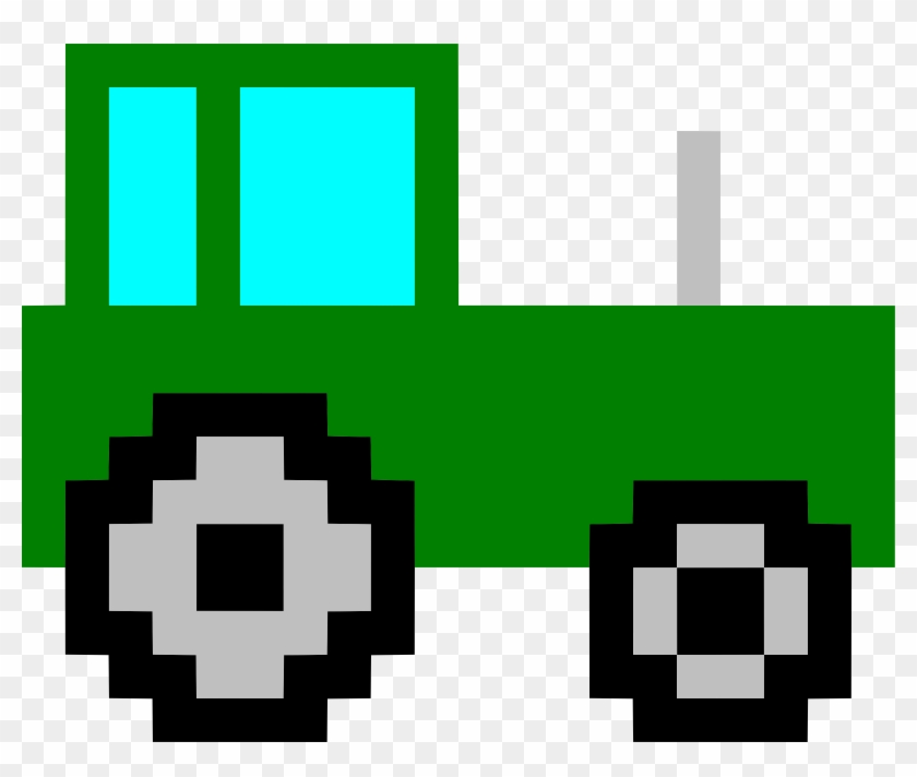 This Free Icons Png Design Of Pixel Art Tractor Clipart