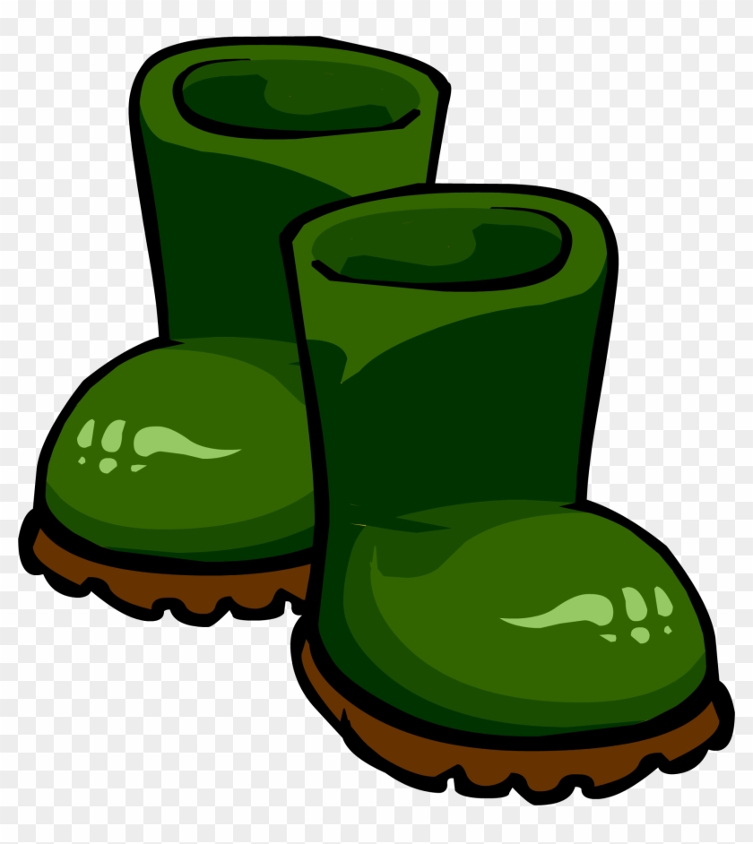 Green Rubber Boots - Green Boots Clipart Png Transparent Png #759288