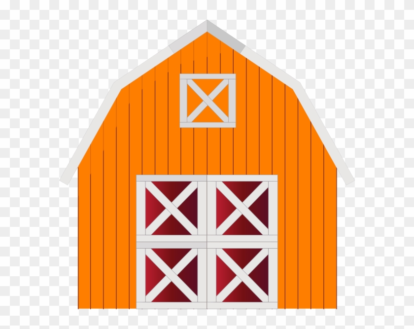 Barn Clipart Svg - Red Barn Vector - Png Download
