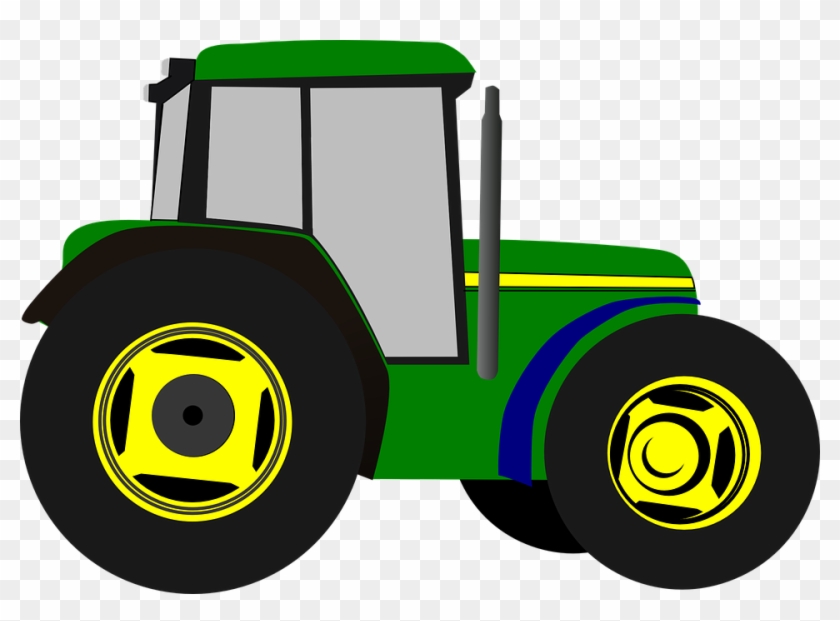 Cartoon John Deere Tractor Clipart #759621