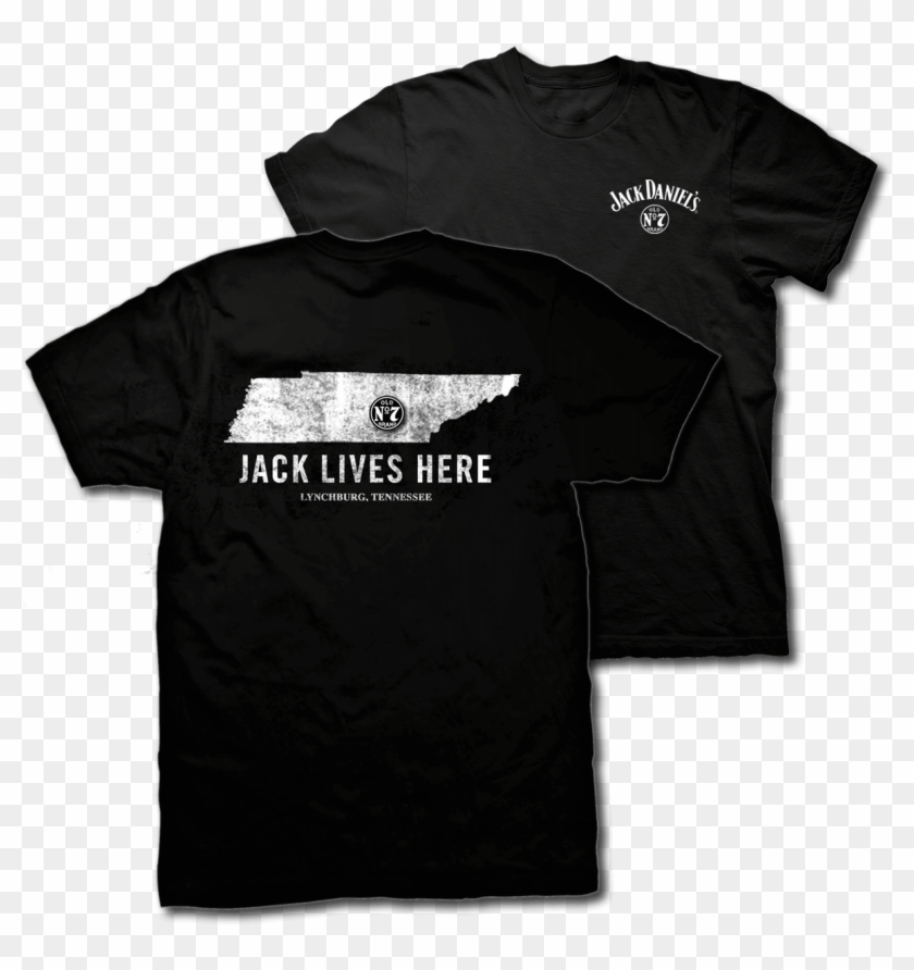 Ely Jack Daniels "jack Lives Here" Black Tee Shirt - Traitors Band Shirt Clipart #759740