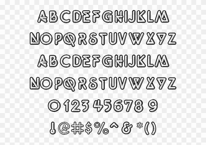 Retro Neon Lights Example - Illuminati Cipher Clipart