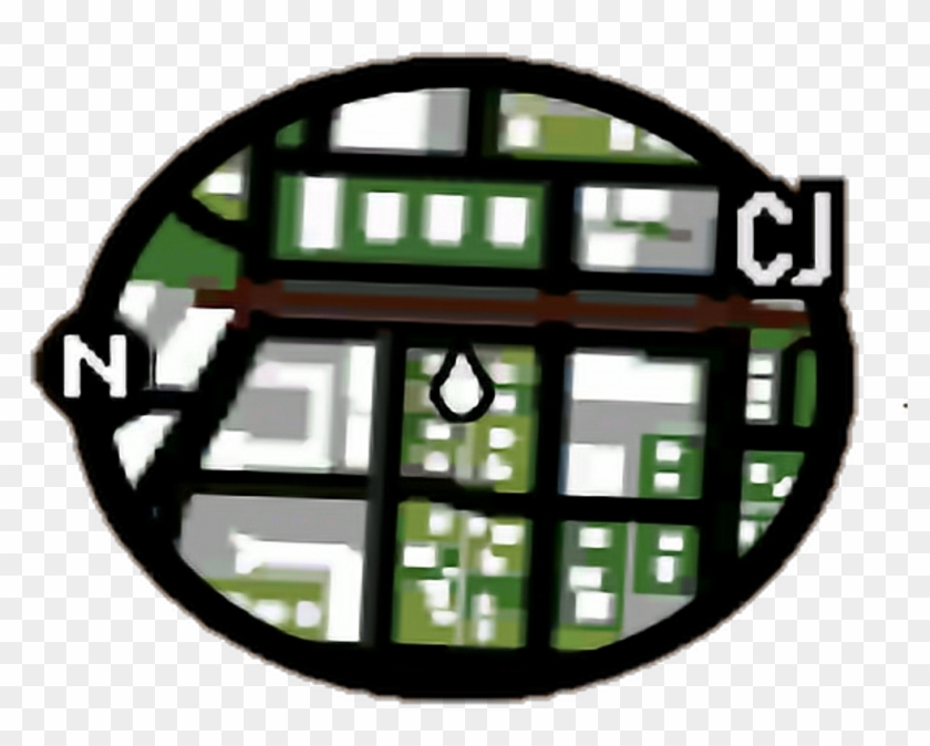 Gta Sticker - Gta San Andreas Radar Clipart