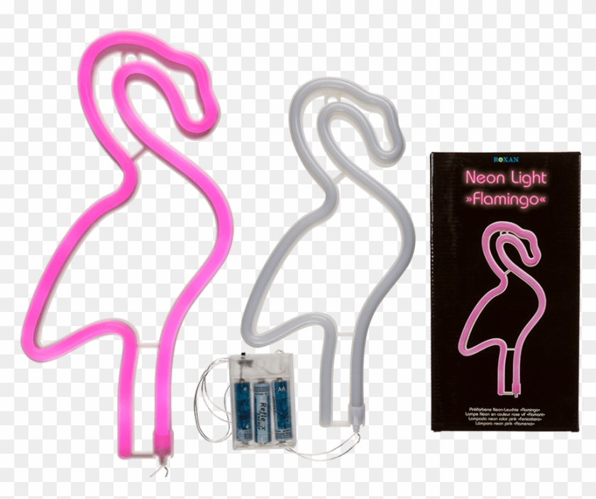 Pink Coloured Neon Light - Lamp Clipart