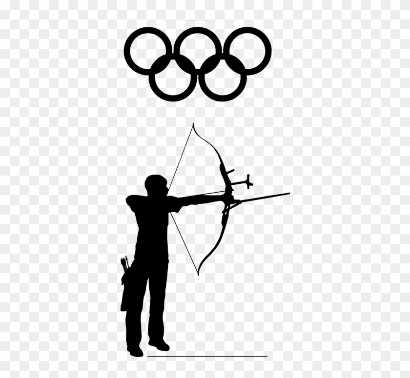 Archer, Archery, Olympic Sport, Olympics, Olympic Rings Clipart