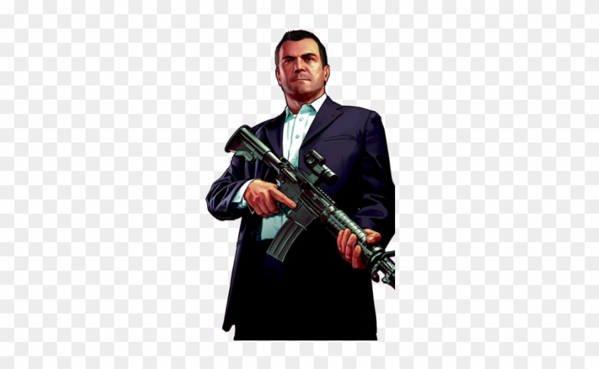 Gta Clipart Michael Png - Gta 5 Michael Png Transparent Png