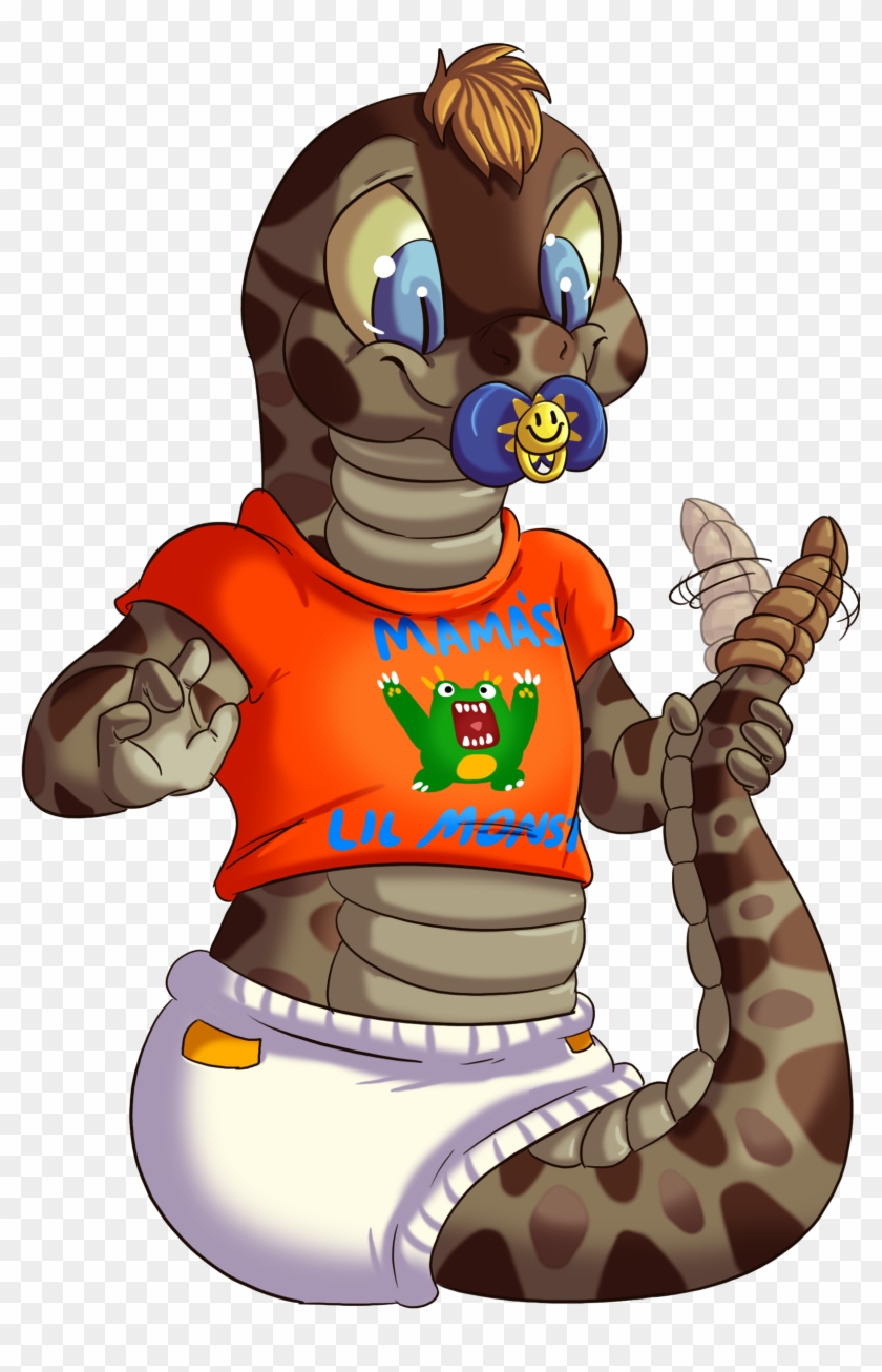Duncan, The Baby Rattlesnake - Cartoon Clipart