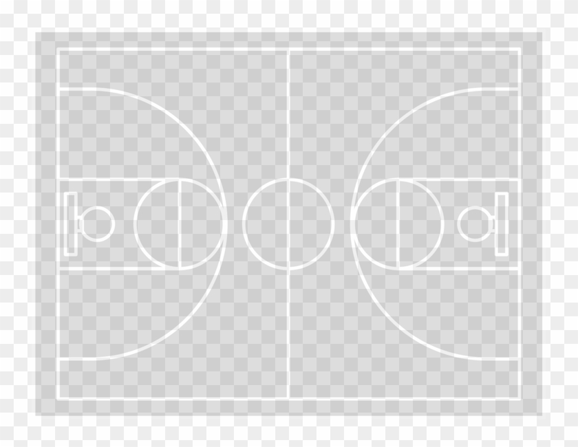 Basketball Court - Circle Clipart #761003