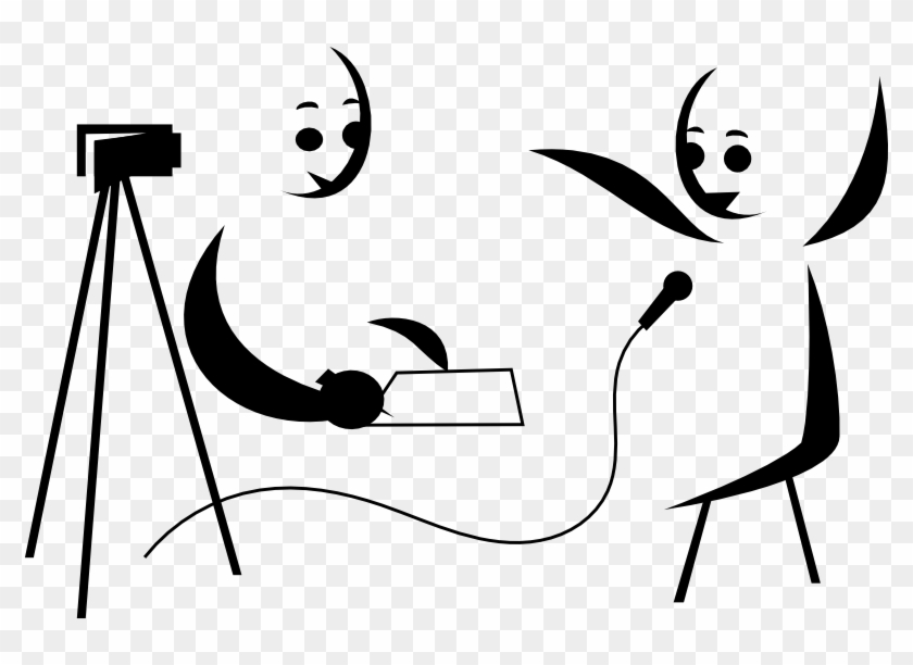 Retrieved From Https - Röportaj Yapmak Çizim Clipart #761005
