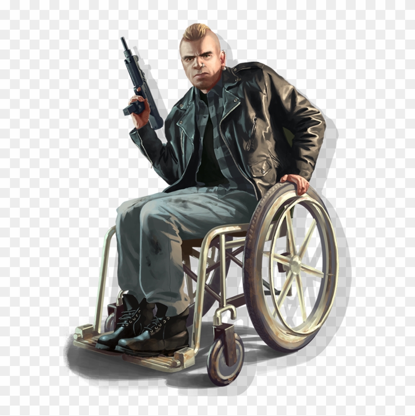 Angusmartin Tlad Artwork - Guy In A Wheelchair Png Clipart #761215