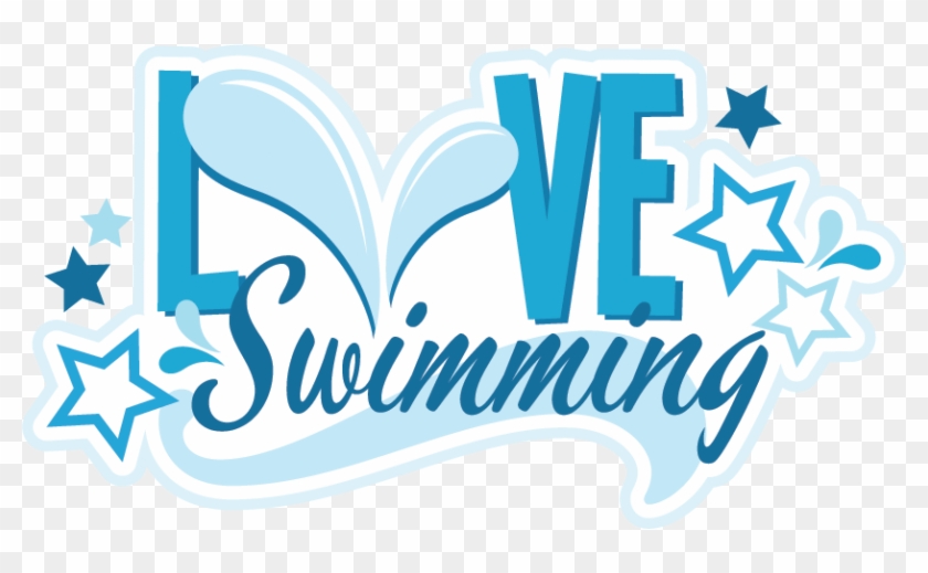 Svg Scrapbook Title Files Swim Team Cut - Graphic Design Clipart #761308