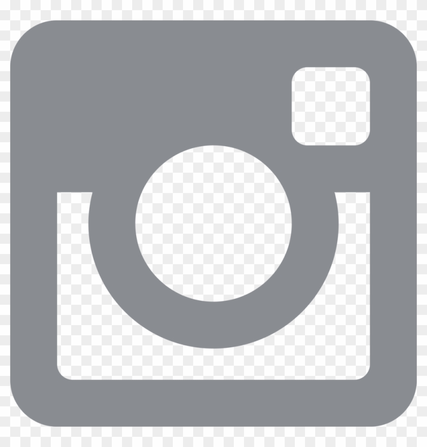 Dark Gray Instagram Icon Clipart #761435