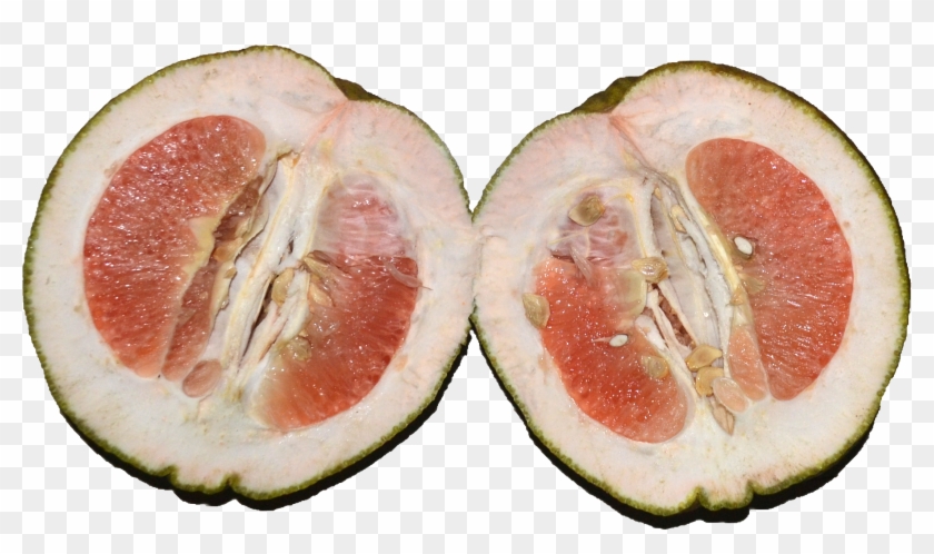 South Indian Pomello Cut In Half - Kambili Naranga In English Clipart #762031
