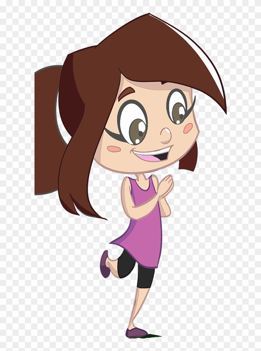 Wide Format, Transparent Background - Cartoon Girl Png No Background Clipart