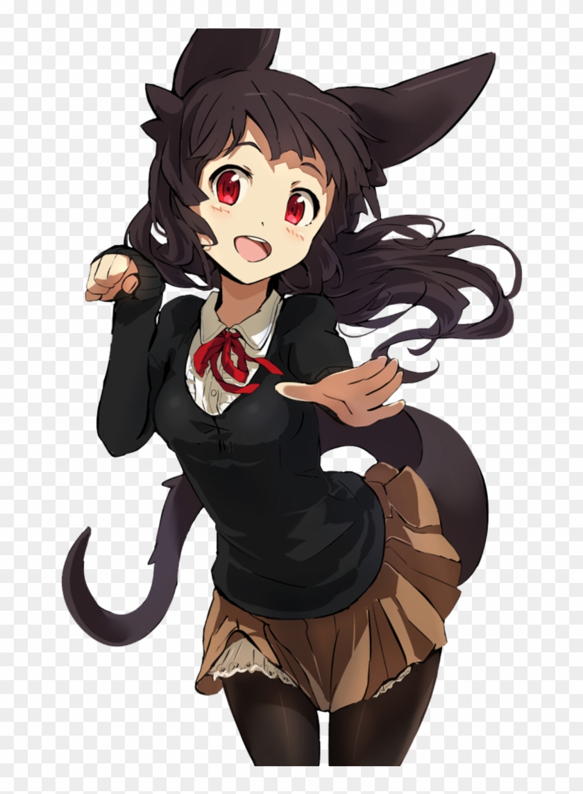 669kib, 752x1063, Neko Girl - Fox Cute Anime Girl Clipart
