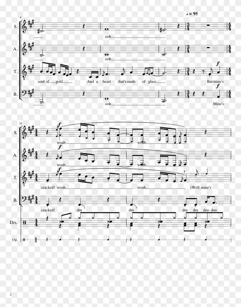 Cracked Sheet Music Composed By Written By - Hit The Road Jack Piano Pdf Transcription Clipart