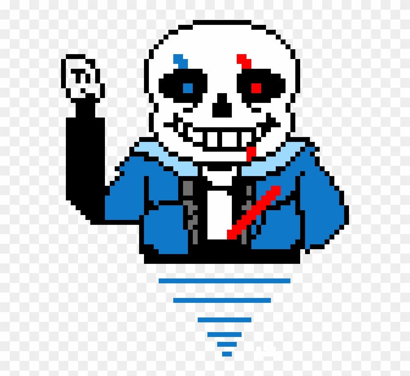 Cracked Soul Sans - Undertale Sans Pixel Clipart