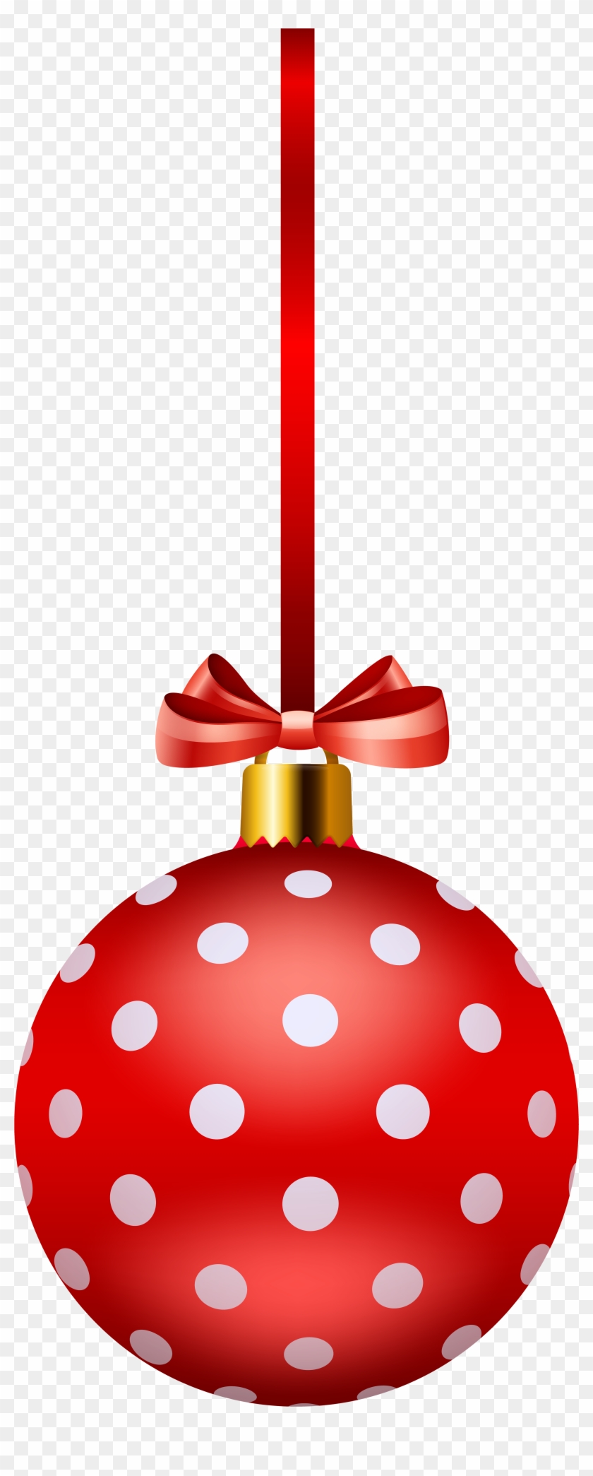 Christmas Ornaments Clipart Polka Dot - Polka Dot Christmas Free Clipart - Png Download #762974