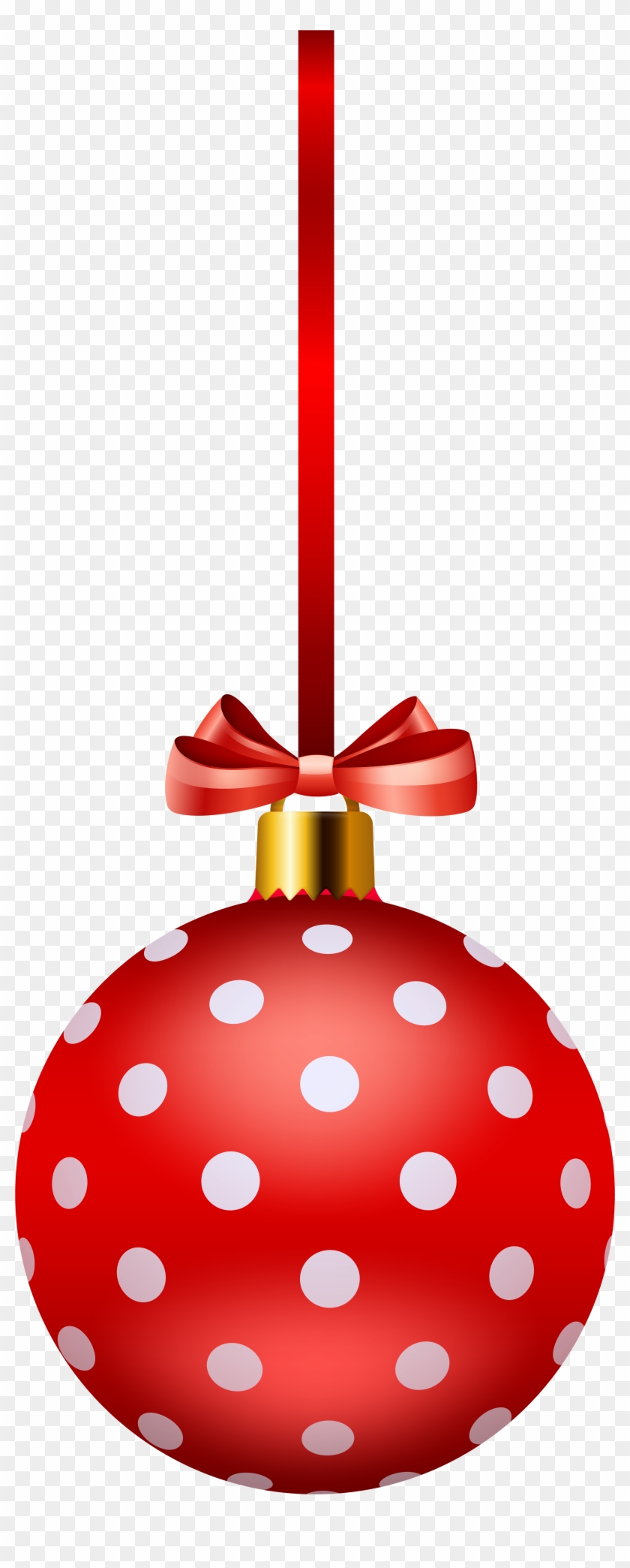 Christmas Ornaments Clipart Polka Dot - Polka Dot Christmas Free Clipart - Png Download