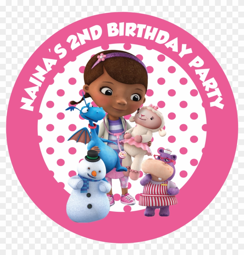 Doc Mcstuffins Party Box Stickers - Doc Mcstuffins Thank You Cards Clipart #763004