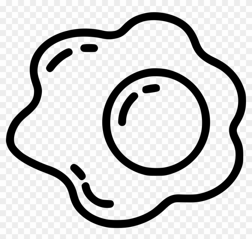 Clip Art Free Download Techflourish Collections Fried - Fried Egg Black And White - Png Download
