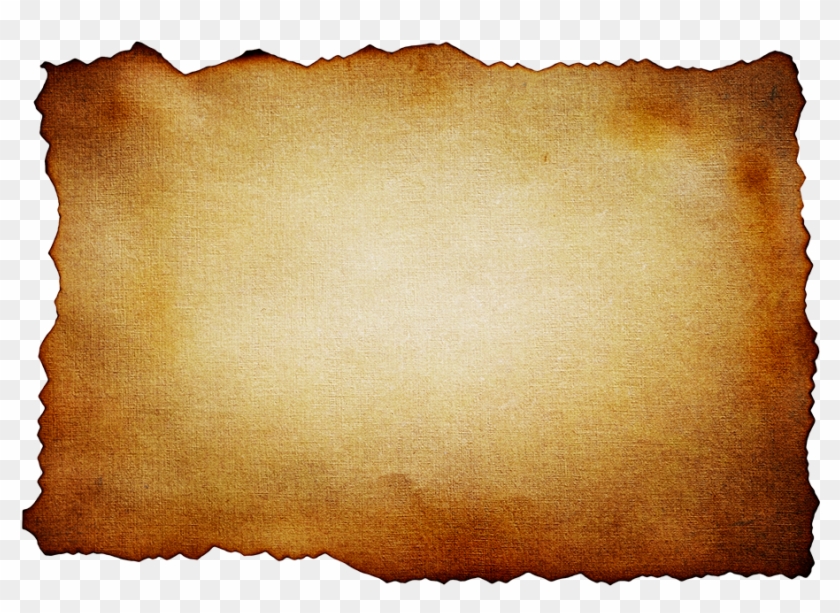 Old Burned Vintage Paper Texture - Old Paper Background Png Clipart #763193