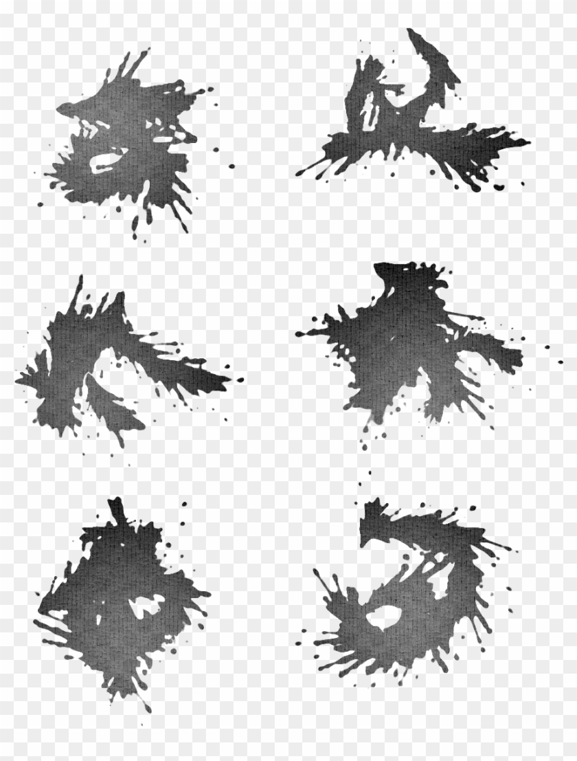 Ancient Style Splashing Ink Dot Png And Psd - Illustration Clipart