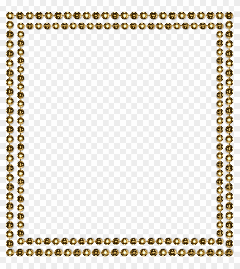 Border Png Gold By Jssanda Nothing But Ⓒ - Gold Diamond Page Border Clipart #763249