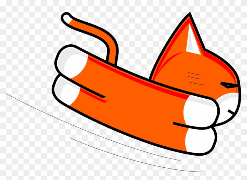 How To Draw A Flying Cat Really Fast - Draw A Cat Clipart