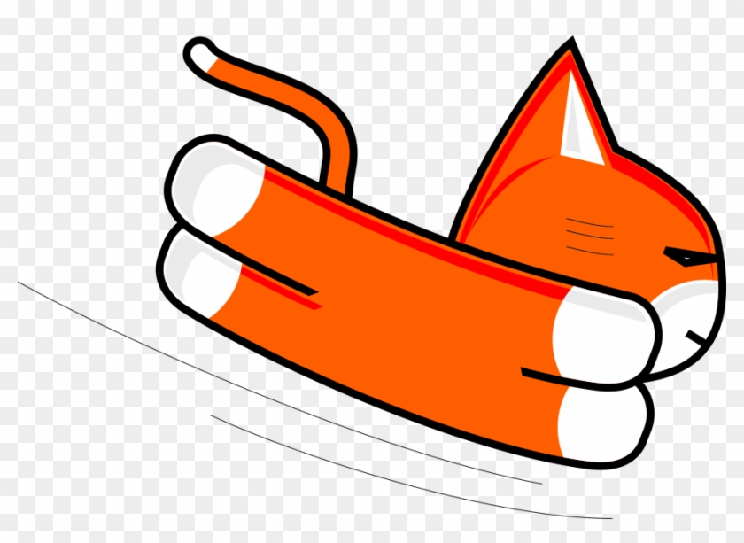 How To Draw A Flying Cat Really Fast - Draw A Cat Clipart #763283