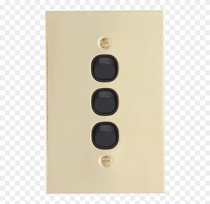 Clipsal Black Light Switch - Png Download #763291