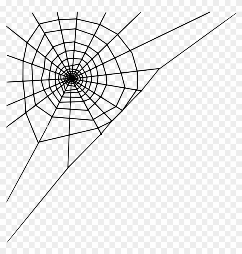Download Png - Spider Web Corner Png Clipart #763325