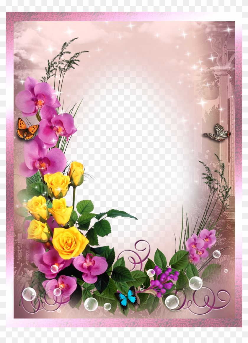 Frame With Bird Png Image - Beautiful Frames For Photos Free Download Png Clipart #763524