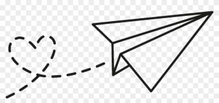 Heart Fly Paperplane Cute Love Iloveyou Fre - Simple Tumblr Drawings Easy Clipart