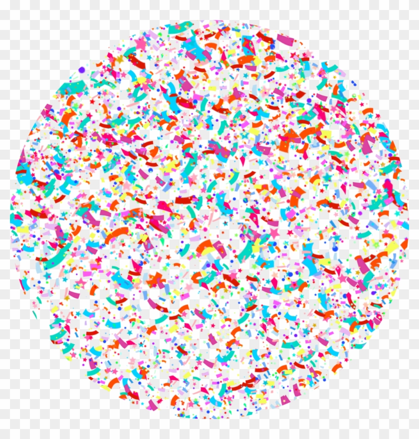 Confetti Sticker - Circle Clipart #763776