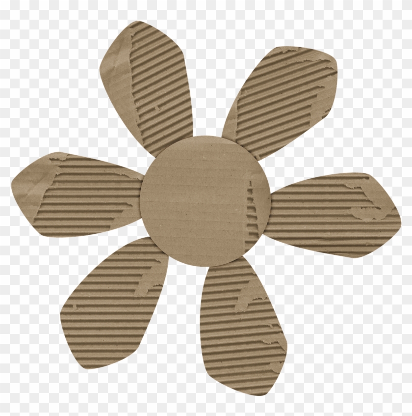 Corrugated Cardboard Paper - ดอกไม้ จาก กระดาษ ลัง Clipart #764408