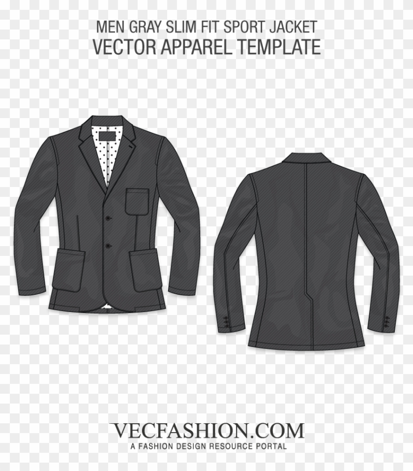 Suit Template Png - Jacket Clipart