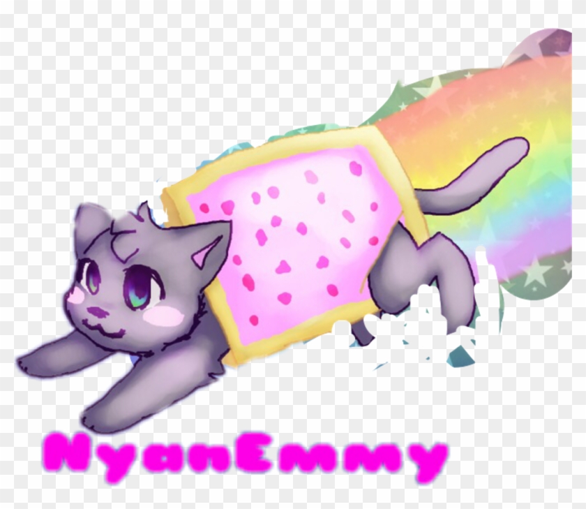 Nyanemmy Sticker - Neon Cat Clipart