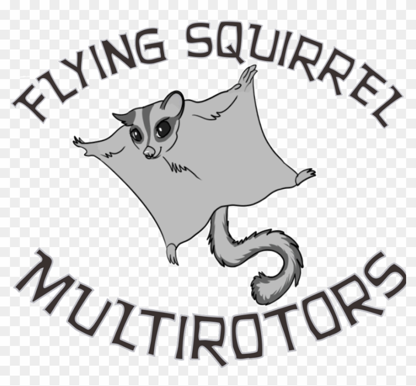 Drawn Squirrel Flying Squirrel - Cat Yawns Clipart #764626