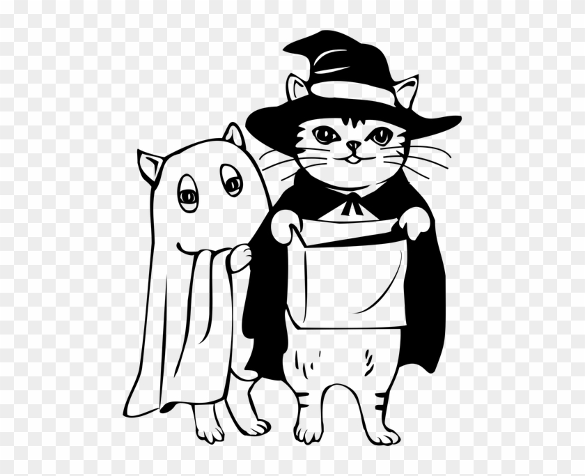 Halloween, Monster, Cat, Witch, Costume - Costume Clipart #764809